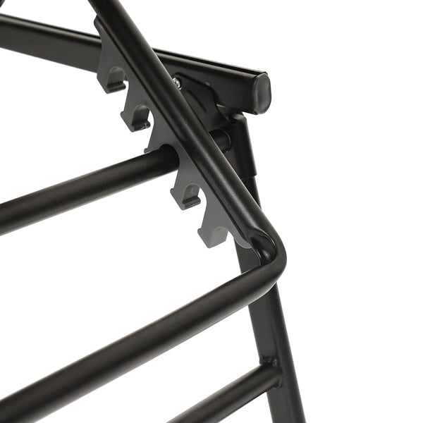 CHAISE LONGUE PLIABLE TEXTILENE NOIRE (4)