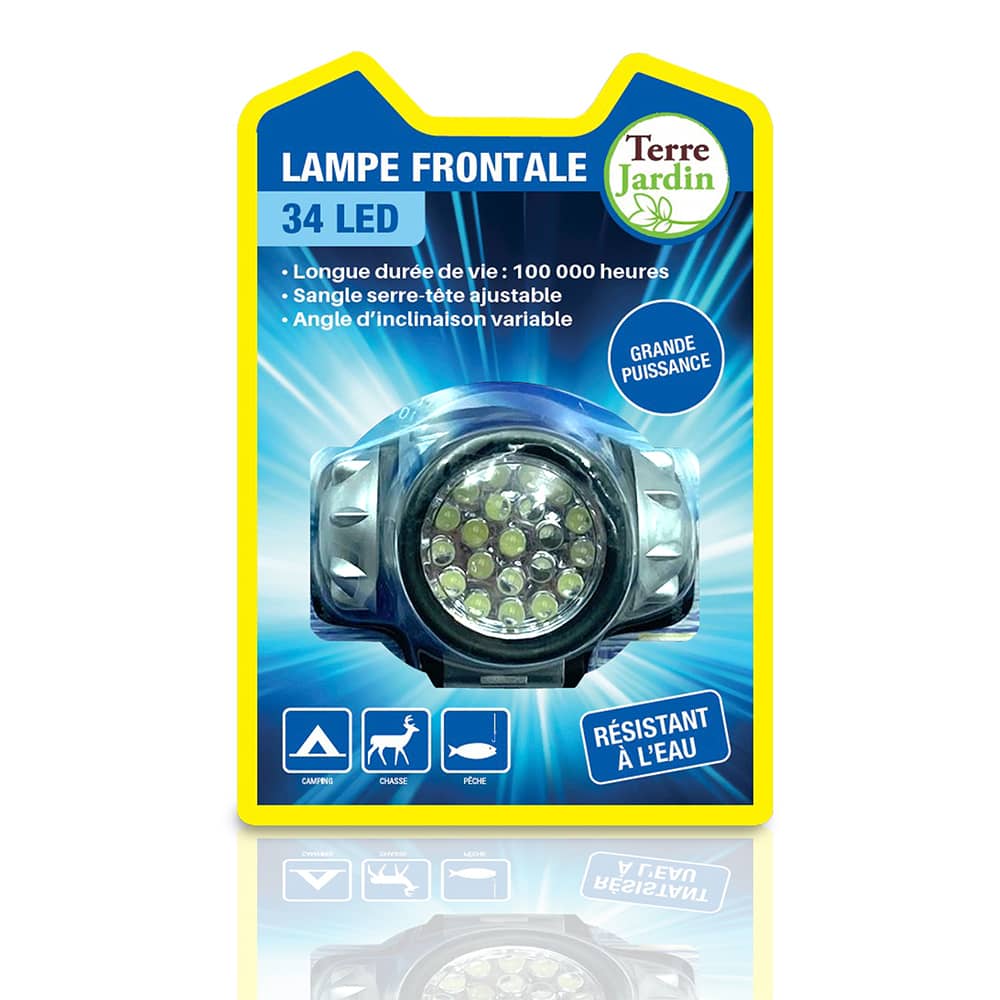 Genuine Lampe Frontale à LED COB avec 3 lumières et 6 Modes - Grand Genuine Lampe Frontale à LED COB avec 3 lumières et 6 Modes - Grand