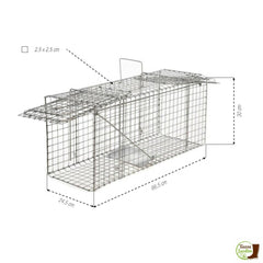 CAGE ANTI-NUISIBLE DOUBLE ENTRÉE 66 CM (1)