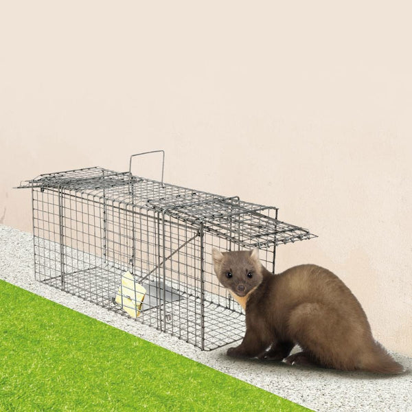 CAGE ANTI-NUISIBLE DOUBLE ENTRÉE 66 CM (2)
