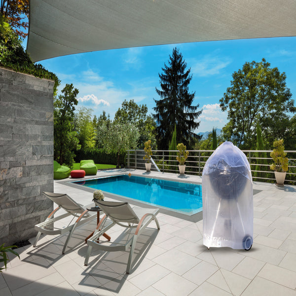 HOUSSE BARBECUE ROND PLASTIQUE BLANC (2)