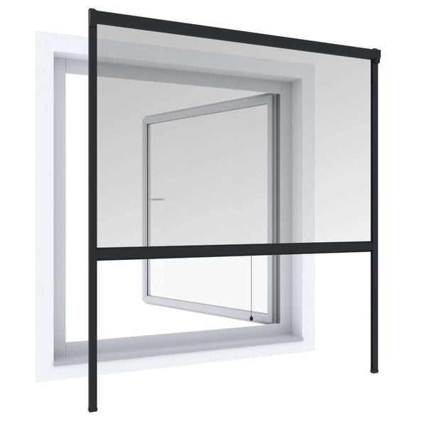 STORE MOUSTIQUAIRE AJUSTABLE 130 X 160 CM (1) & STORE MOUSTIQUAIRE 130 X 160 CM ALU GRIS