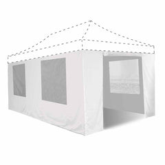 MURS TENTE PLIANTE PRO 3 X 6 M (1) & MURS TENTE PLIANTE PRO 3 X 6 M BLANC