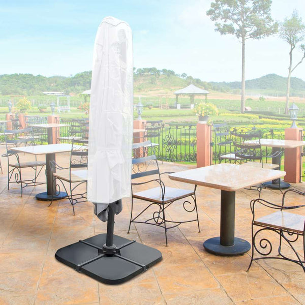 HOUSSE PARASOL DÉPORTÉ PLASTIQUE BLANC (3)