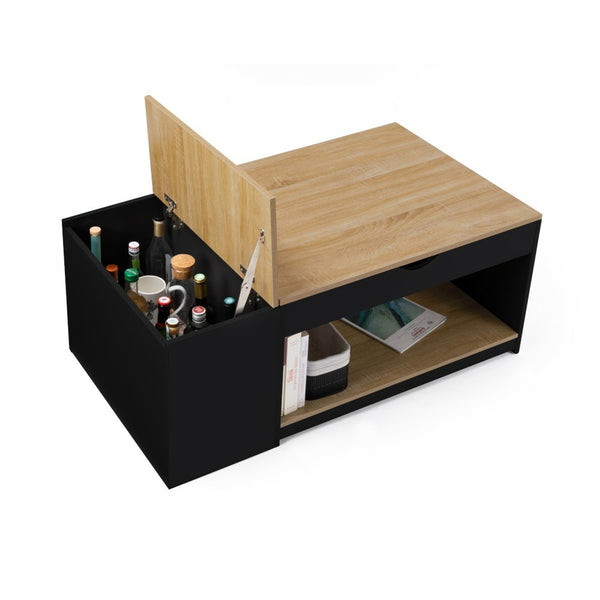 TABLE BASSE PLATEAU RELEVABLE AVEC COFFRE (2)