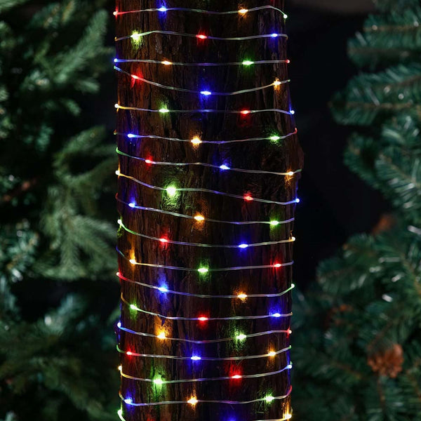 CORDON PLAT LED SOLAIRE ET USB MULTICOLORE 15 M (5)