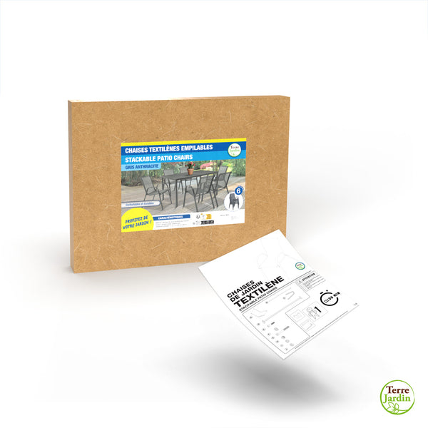 CHAISES TEXTILÈNE EMPILABLES X6 (15)