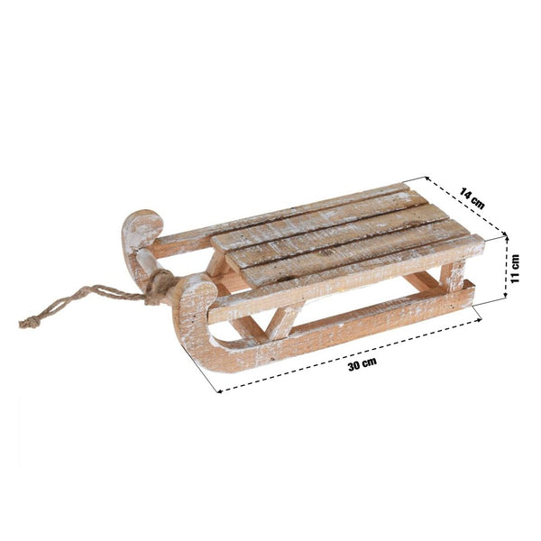 LUGE BOIS 30 CM 25 LED BLANC CHAUD (1)