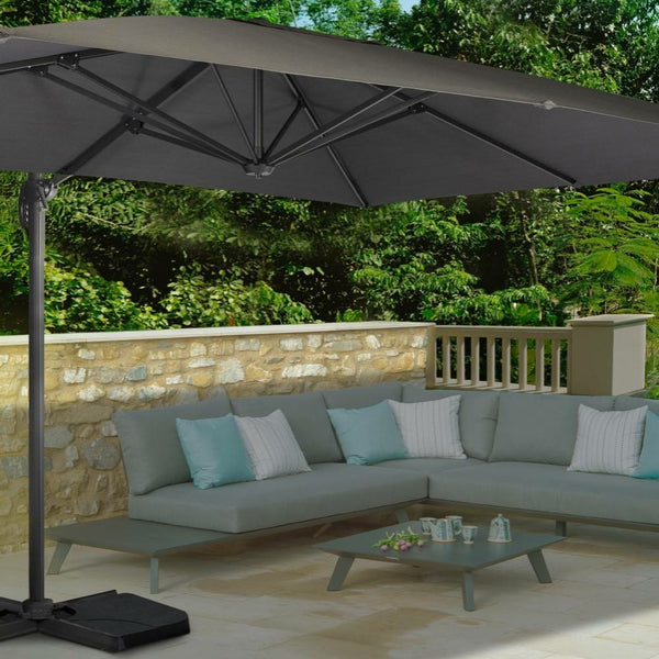 PARASOL DÉPORTÉ 3X4 M AVEC HOUSSE (13)