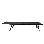 CHAISE LONGUE PLIABLE TEXTILENE NOIRE (1)