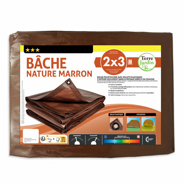BÂCHE MARRON NATURE (2)