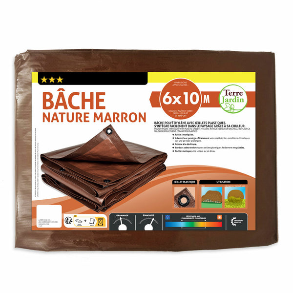 BÂCHE MARRON NATURE (6)