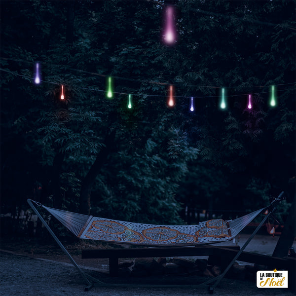 GUIRLANDE SOLAIRE GOUTTES D'EAU (2)