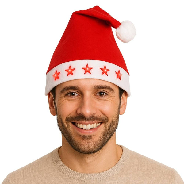 BONNET DE NOËL CLIGNOTANT (2)