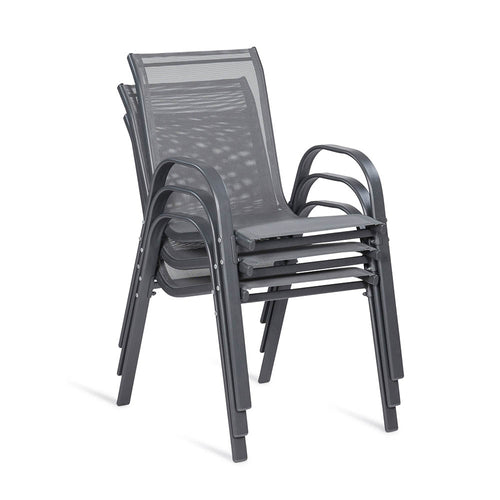 CHAISES TEXTILÈNE EMPILABLES X4 (1)