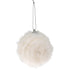 BOULE DE NOËL FOURRURE BLANCHE 8 CM