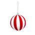 BOULE DE NOËL ROUGE ET BLANCHE