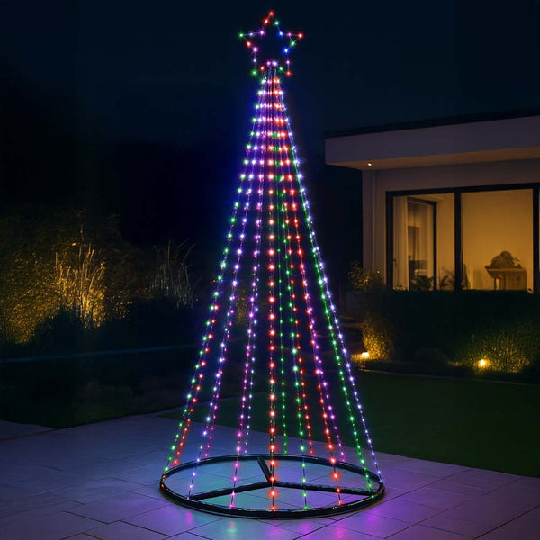 SAPIN ÉLECTRIQUE 610 LED MULTICOLORE (2)