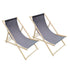 CHAISES LONGUES CHILIENNES X2