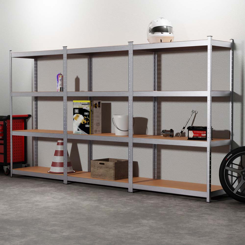 Taotigzu Étagère De Rangement 60x30x121cm - 4 Niveaux Charge Lourde 20kg, Étagère Métallique Atelier Garage Cuisine