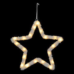 SUSPENSION ÉTOILE EN FOURRURE 20 LED (1)