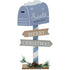BOÎTE AUX LETTRES BLEU ET BEIGE