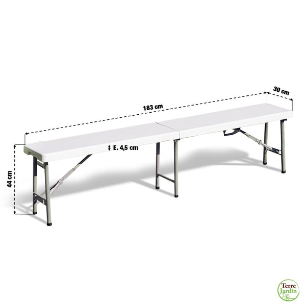 BANC PLIANT BLANC (1)