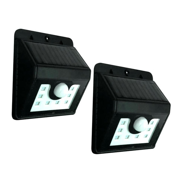 LAMPES MURALES RADAR SOLAIRES 8 LED SMD X2