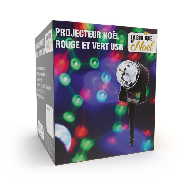 PROJECTEUR NOËL ROUGE ET VERT USB (2)