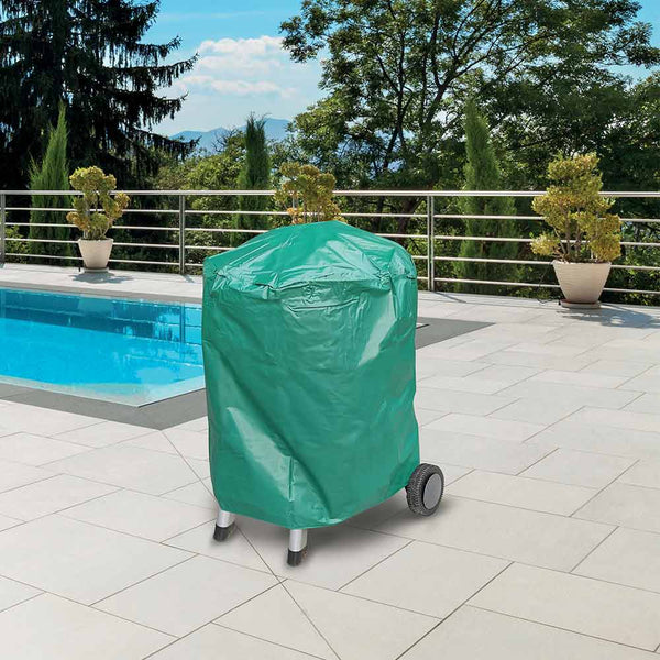 HOUSSE BARBECUE ROND PVC VERT (3)