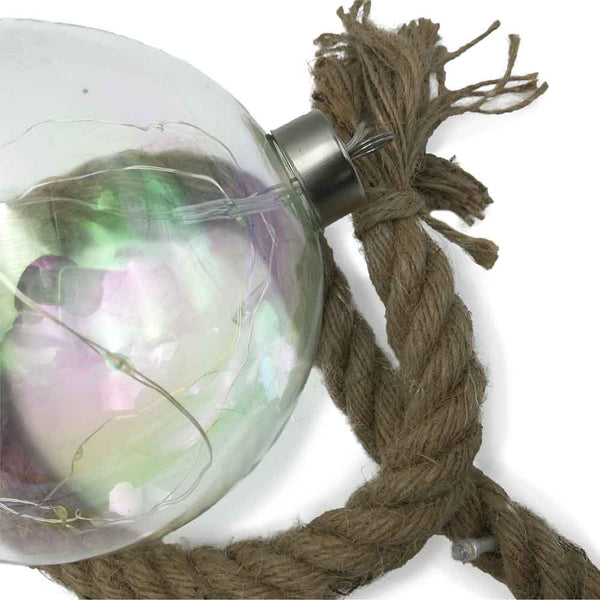 CORDE AVEC BOULE EN VERRE À PILES (2)
