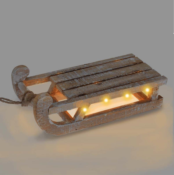 LUGE BOIS 30 CM 25 LED BLANC CHAUD (2)