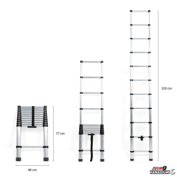 ÉCHELLE TÉLESCOPIQUE 3,2 M (1)